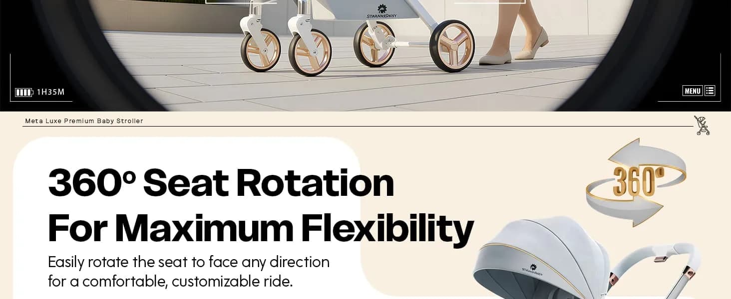 Meta Luxe Baby Stroller Aplus