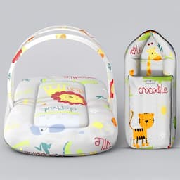 Sleeping Bag + Bed with Mosquito Net (Combo)