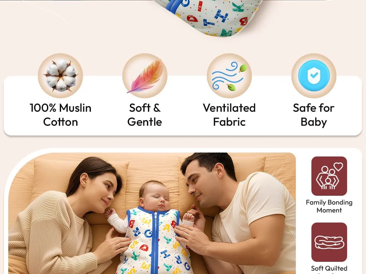 Sleeping Sack For Baby 100% Pure Cotton Baby Sleep Bag