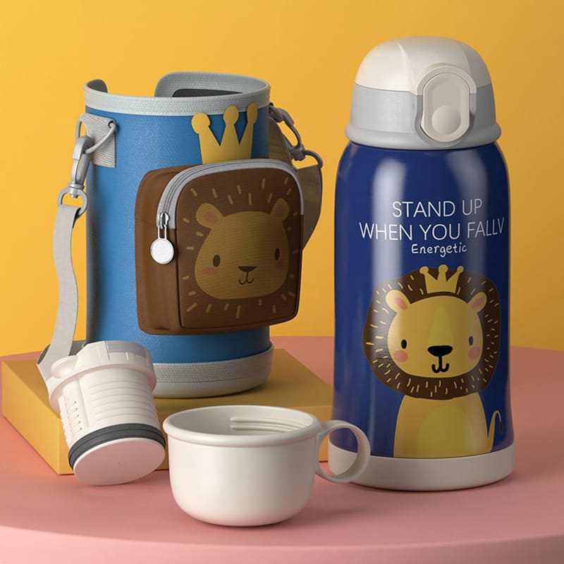 StarAndDaisy Smart Kids School Water Bottle SUS Insulated Blue