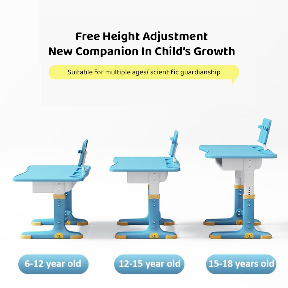 Height Adjustable Kids Study Table