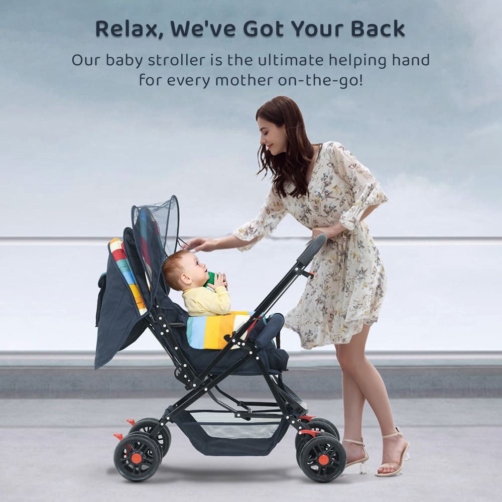 Adjustable Handle Bar baby stroller light weighted materials