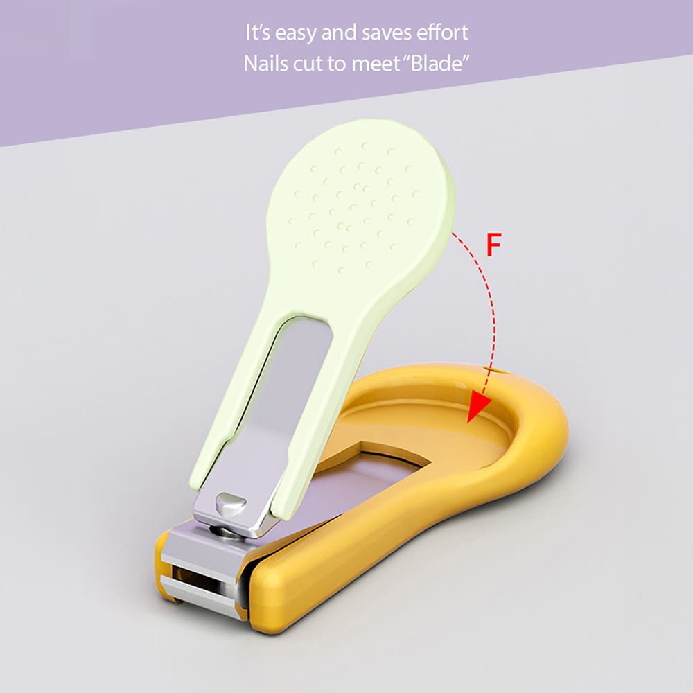 Baby Nail Clippers Set with Integrated Nail File