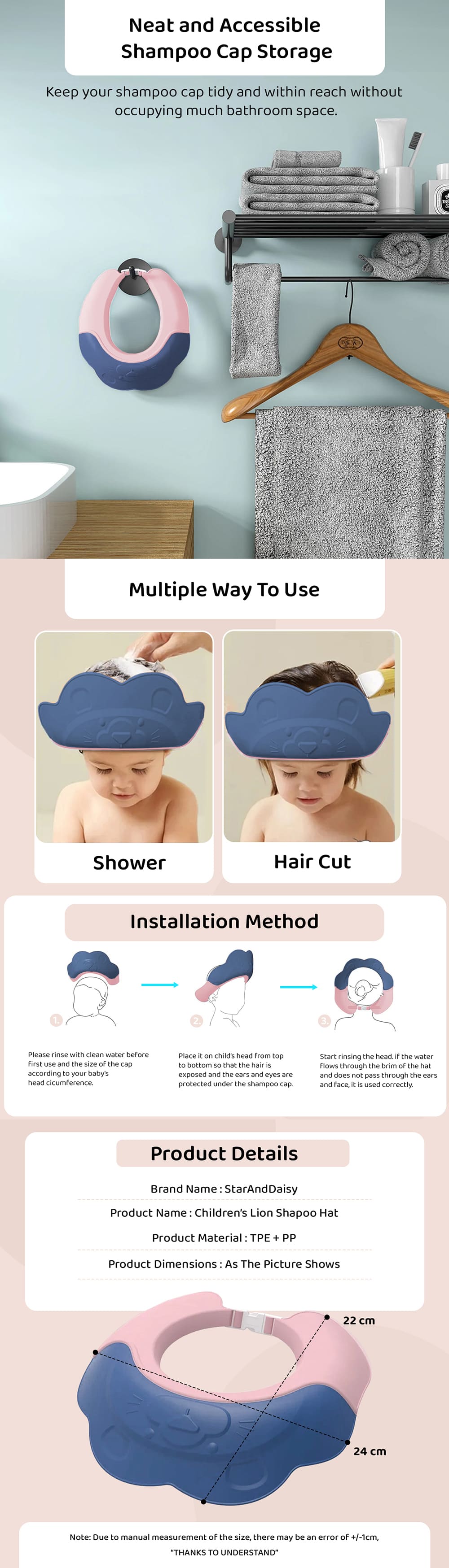 Baby Shower Cap