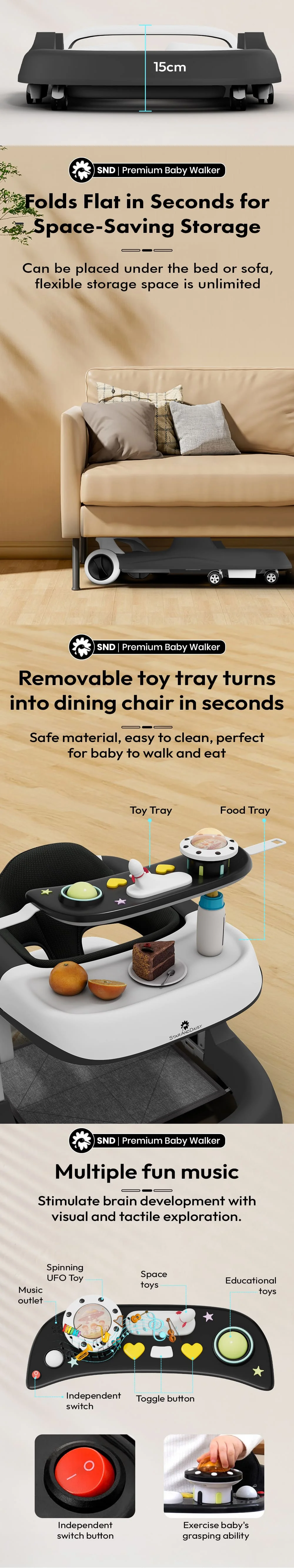 Premium baby walker