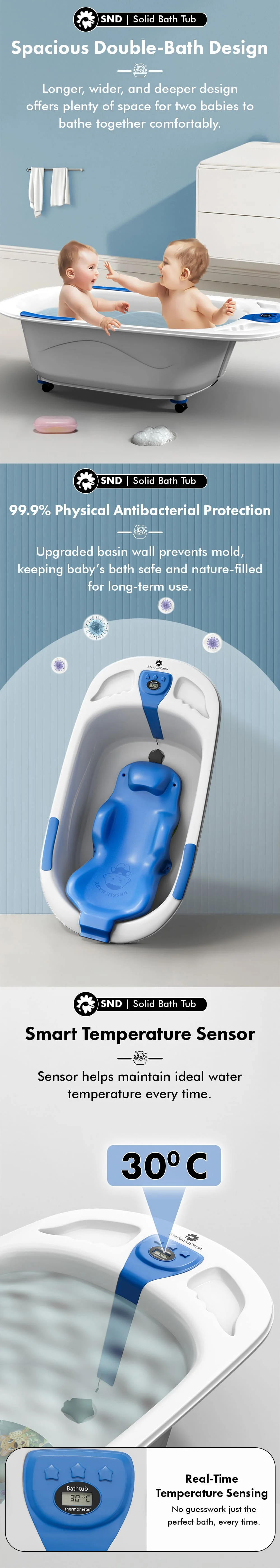 Solid Baby Bathtub