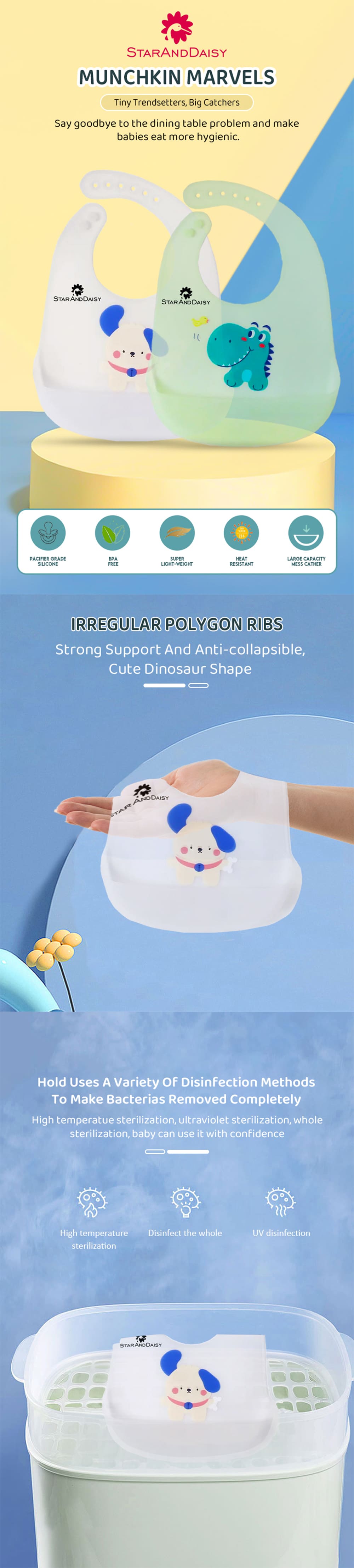 Waterproof Silicone Bib for Feeding