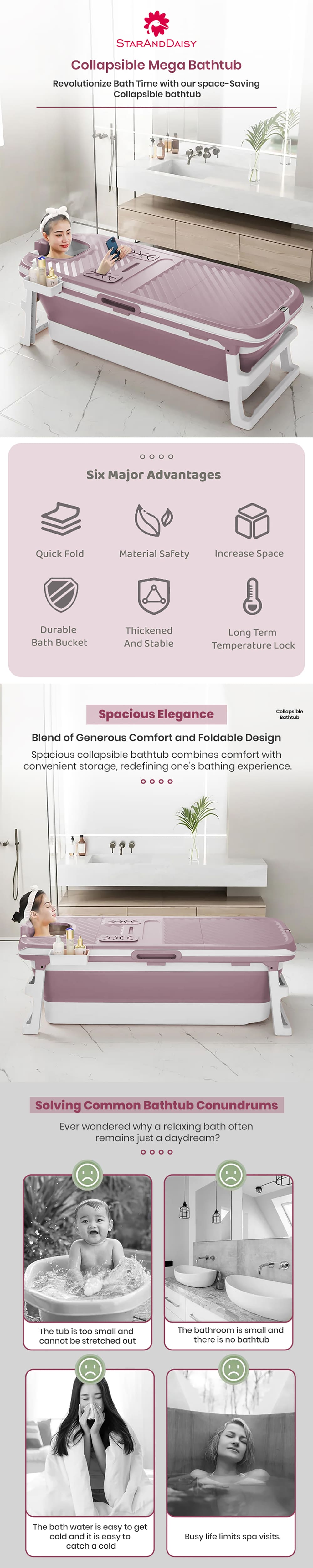 Collapsible Mega Bath Tub