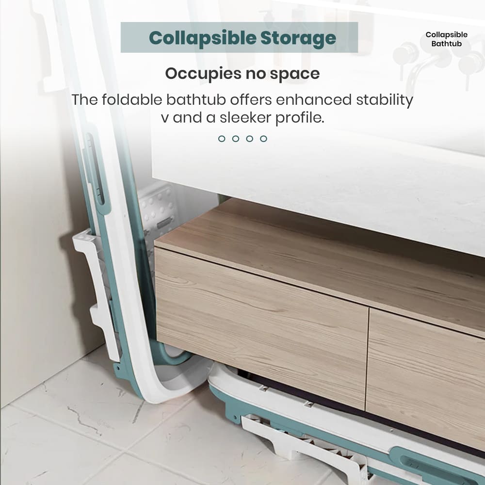 Collapsible Mega Bath Tub with Steamer