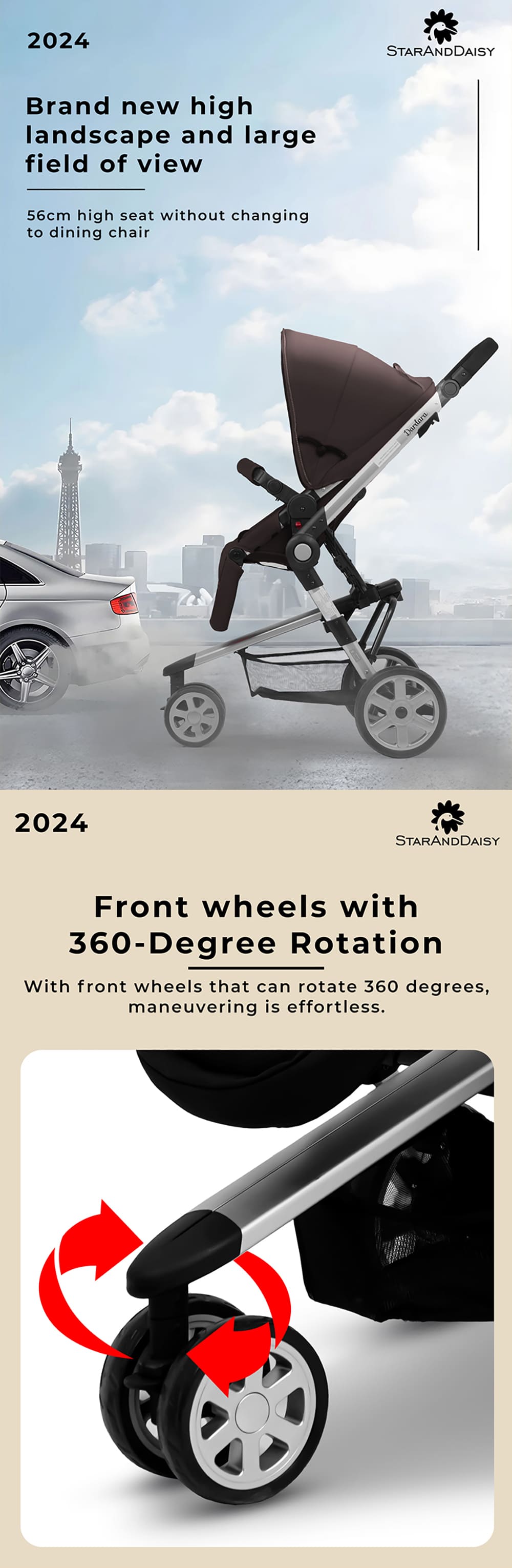 Foldable Baby Stroller for Travel