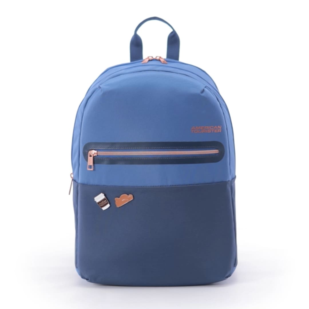 American Tourister Kids Backpacks with 2 Full Compartments 1 Front Pocket, 20 Ltr Bags - Bella 3.0 Navy