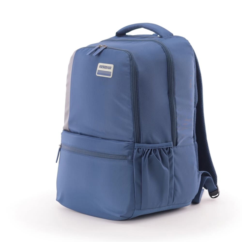 American Tourister Kids School Bags with Spacious, Water Resistance, 2 Full 1 Front Pocket, 31 Ltrs Backpacks - Slate 3.0-02 Navy