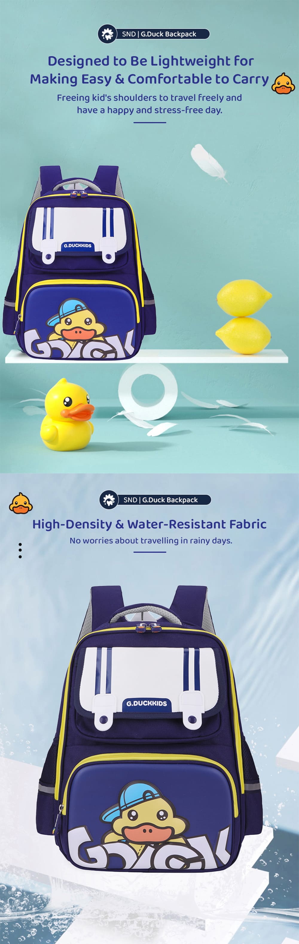 Kids School Backpack with Water-Resistant