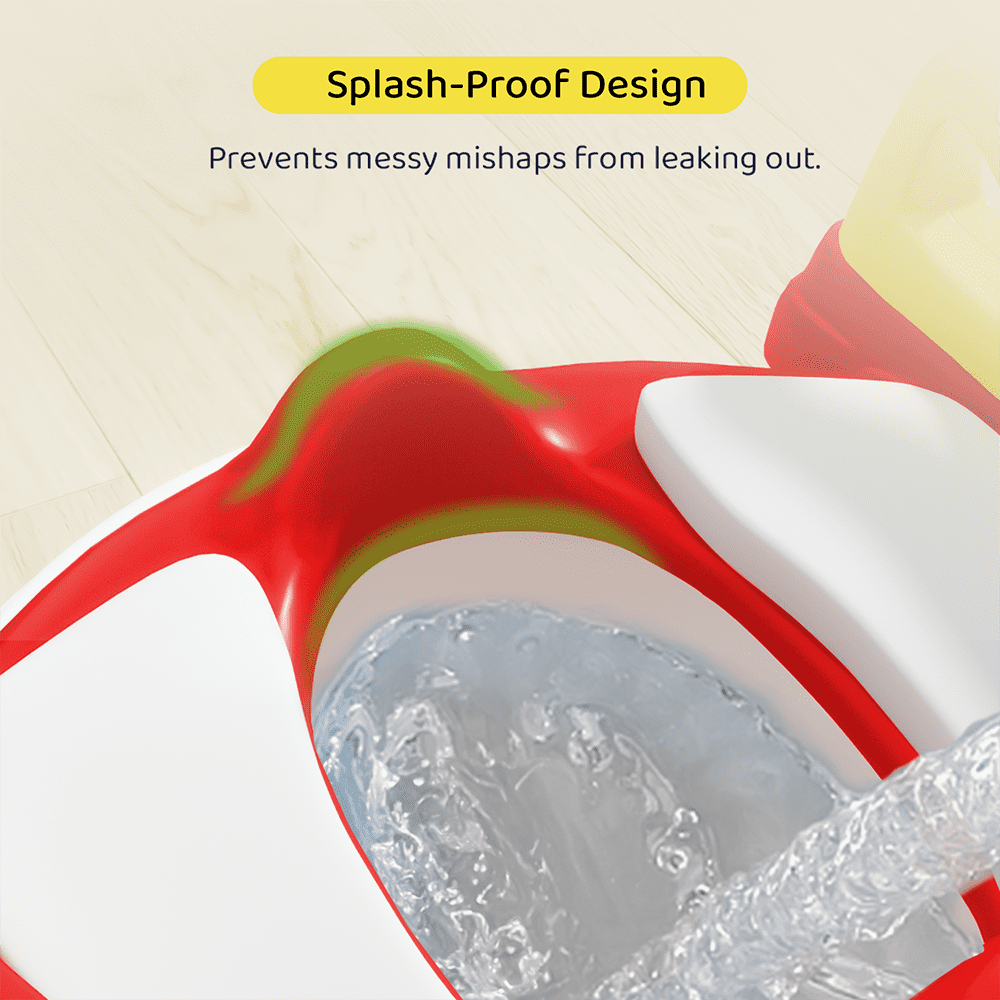 Potty seat with Rounded Armrests