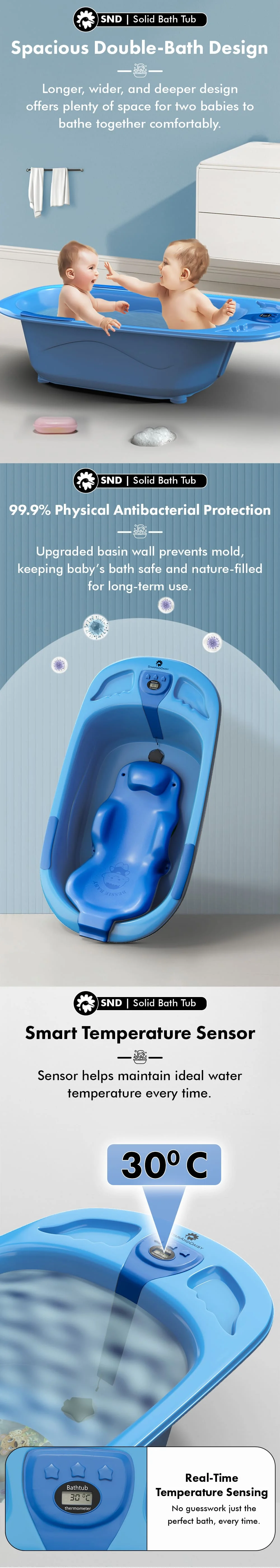 Solid Baby Bathtub