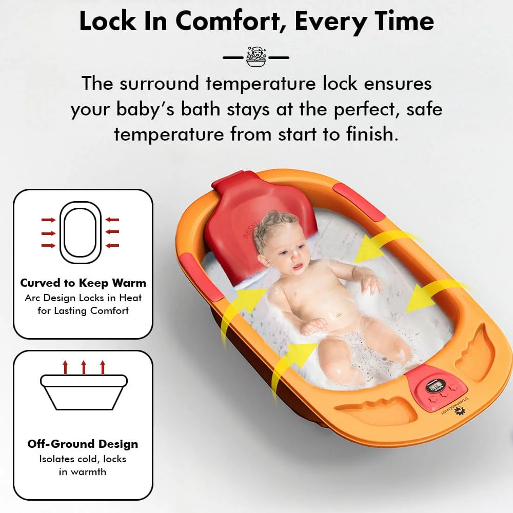 Baby bathtub with sling