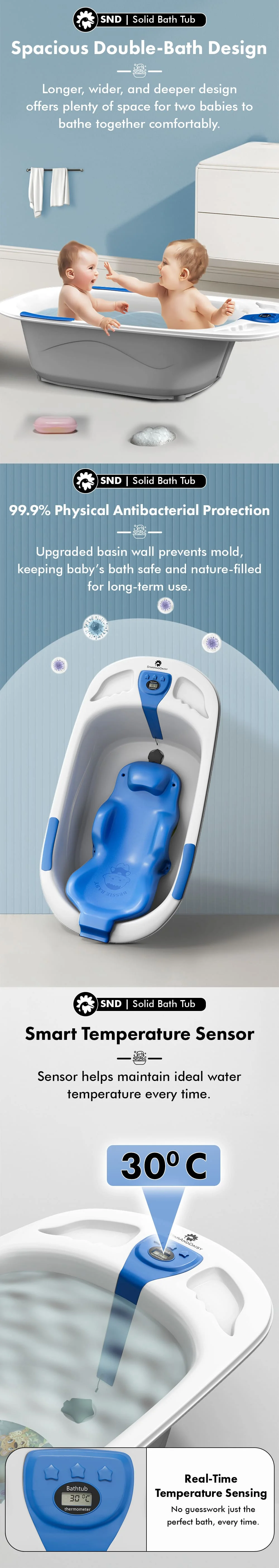 Solid Baby Bathtub