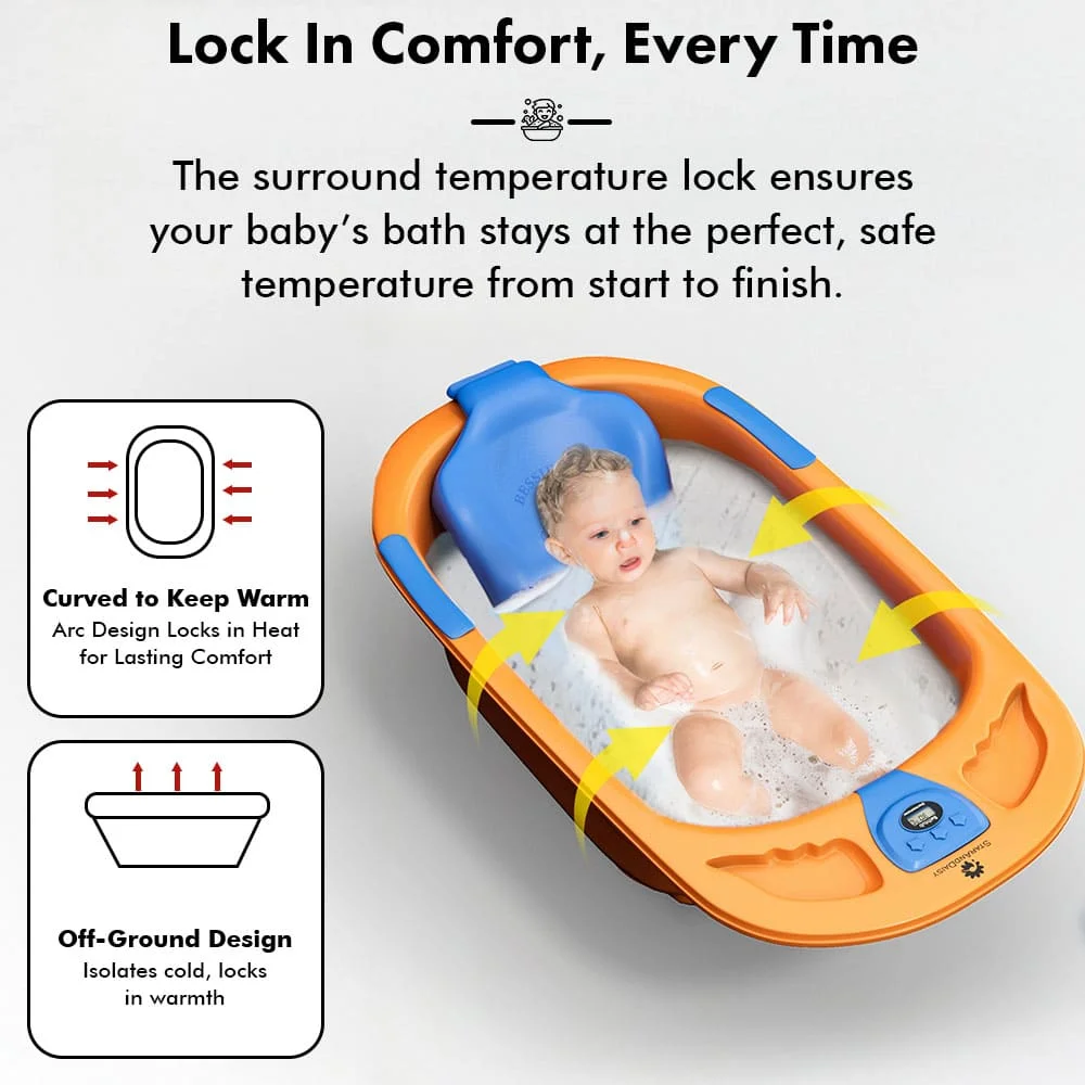 Baby bathtub with sling