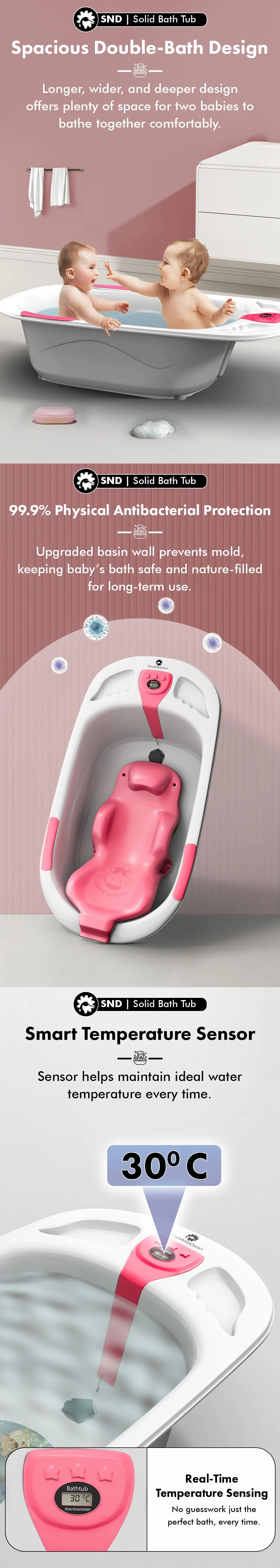 Solid Baby Bathtub