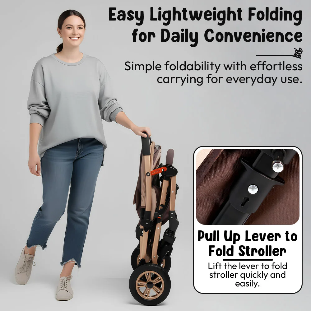 stroller brown