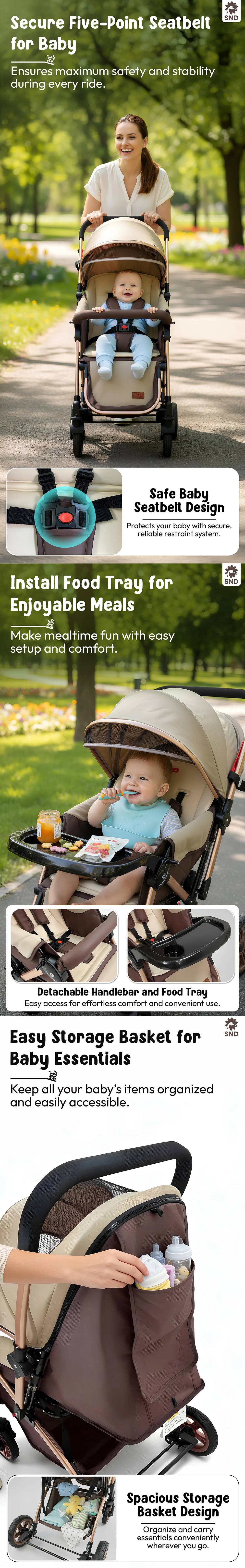 Brown Stroller