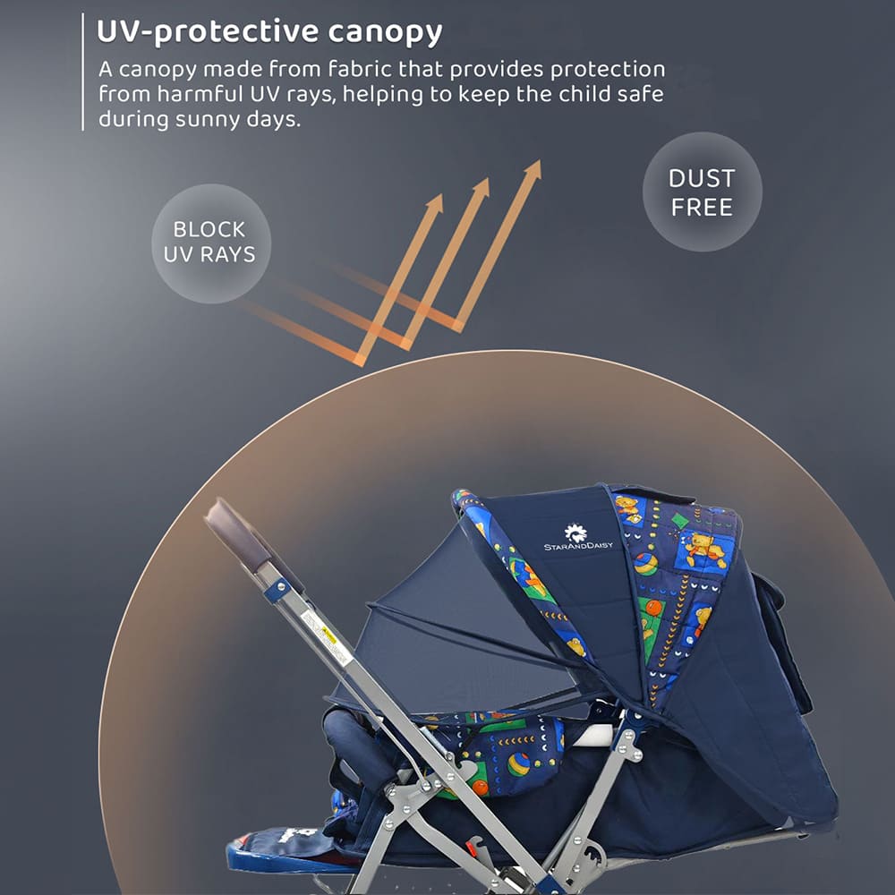 Baby Stroller with Extended Canopy