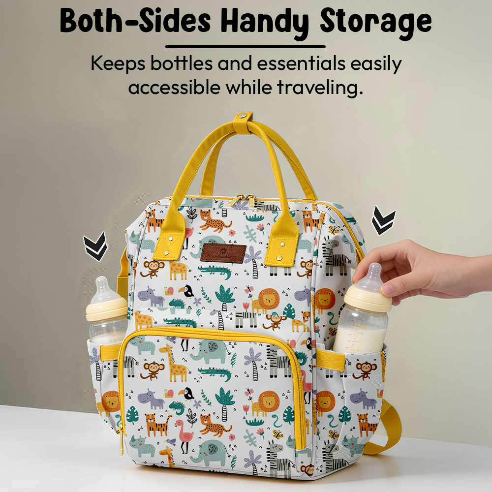 giraffe print diaper bag