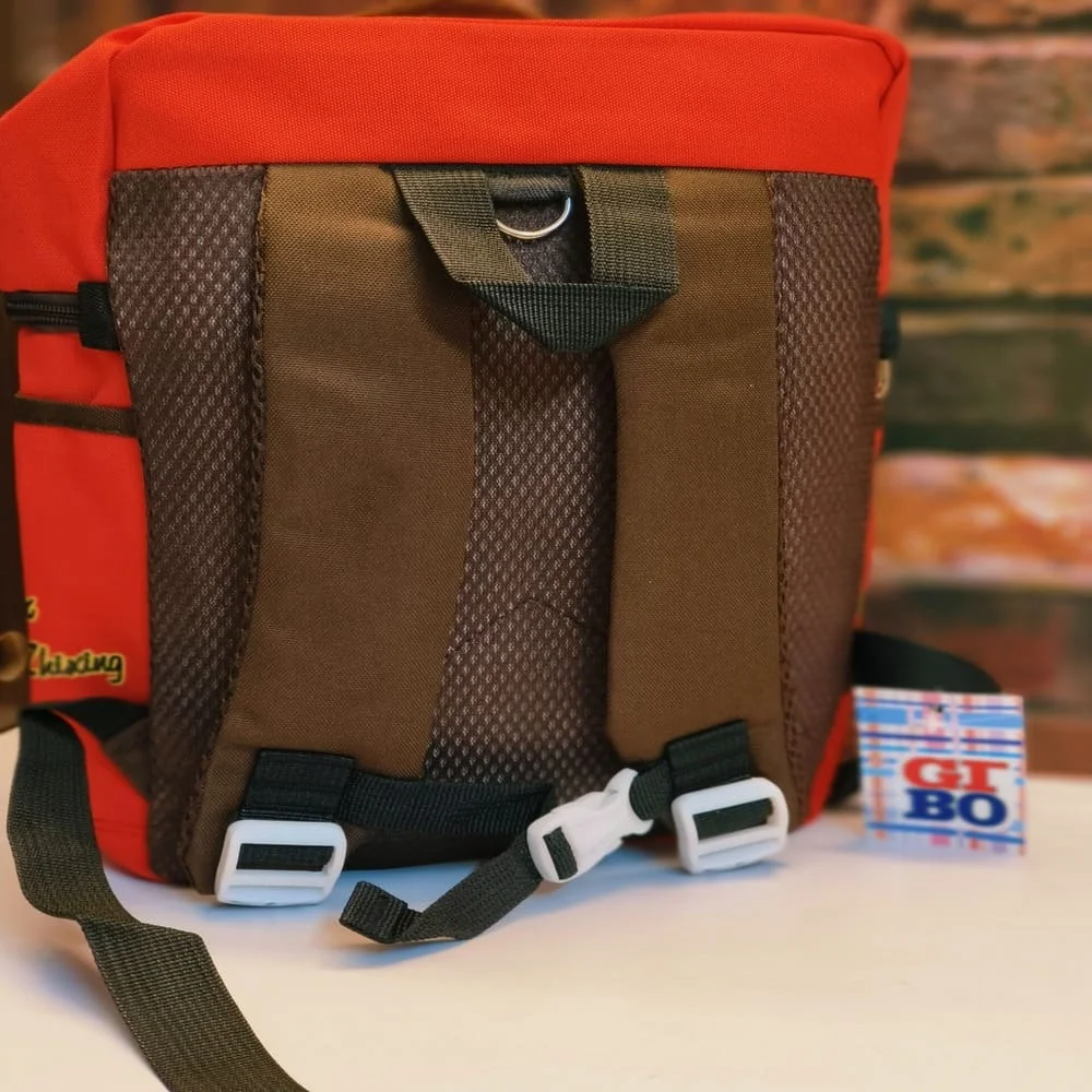 Circus-Themed Lion Backpack, Designed for kids, Perfect for school and play-Red