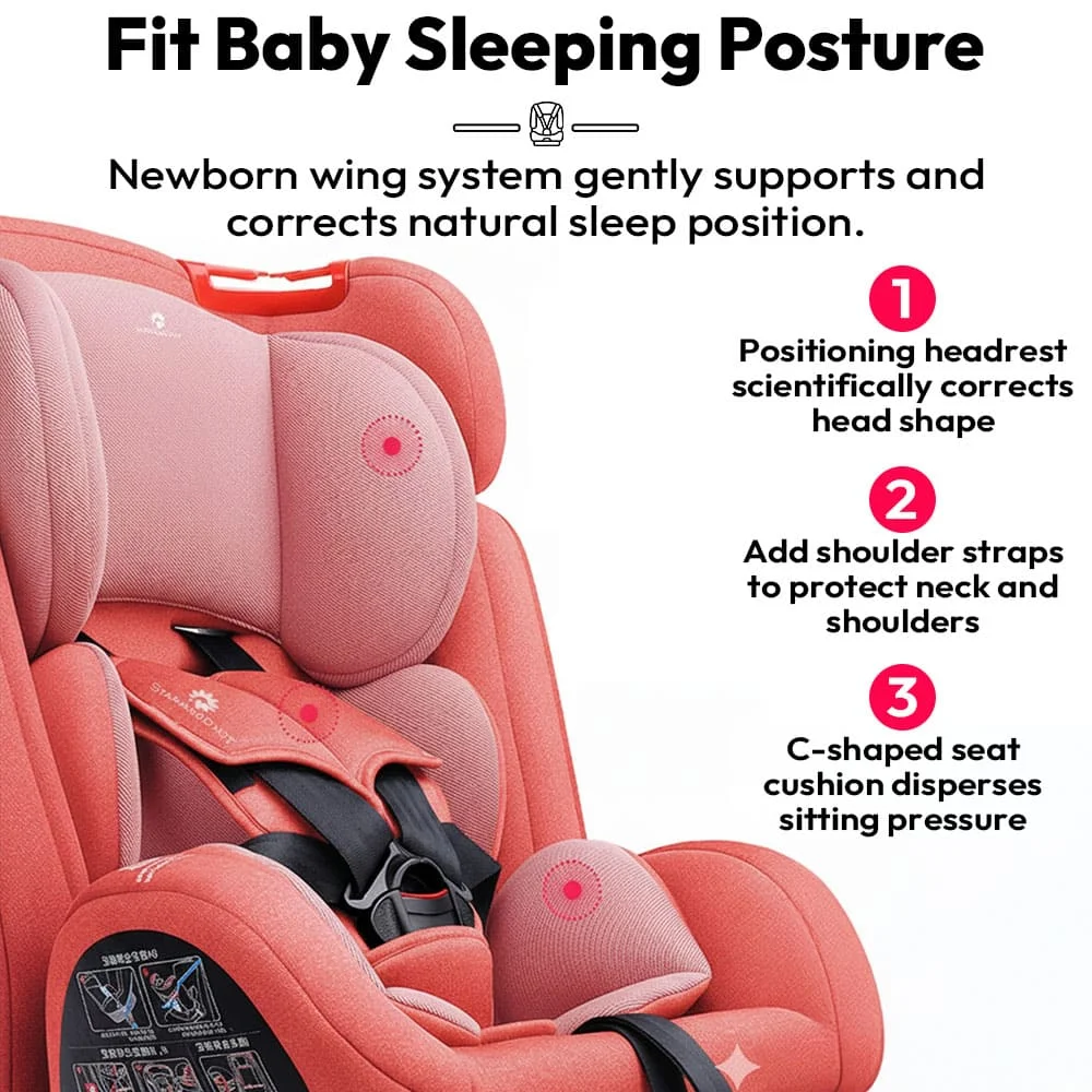 Baby Car Seat Pink