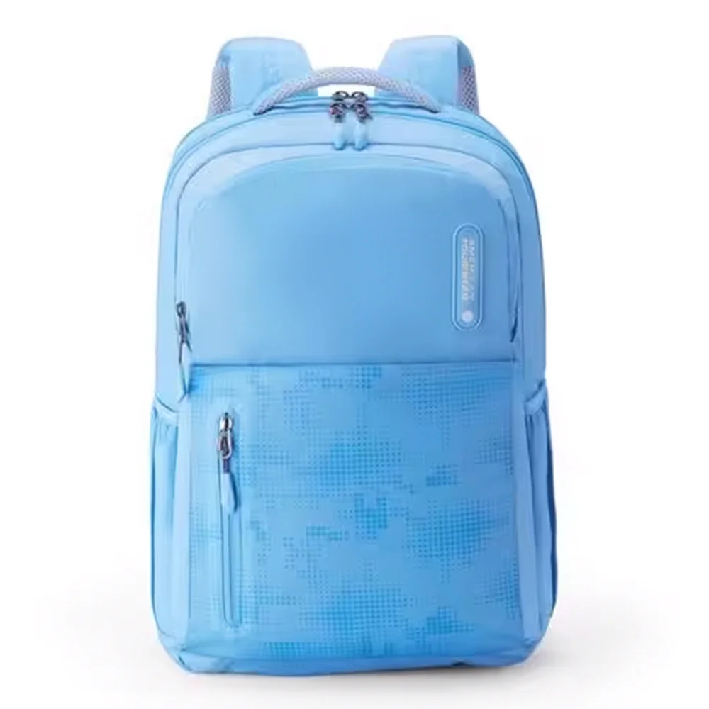American Tourister School Backpack, 2 Full Compartments & 2 Front, Printed Design Backpack - Hall_style_02 Glacier Lake