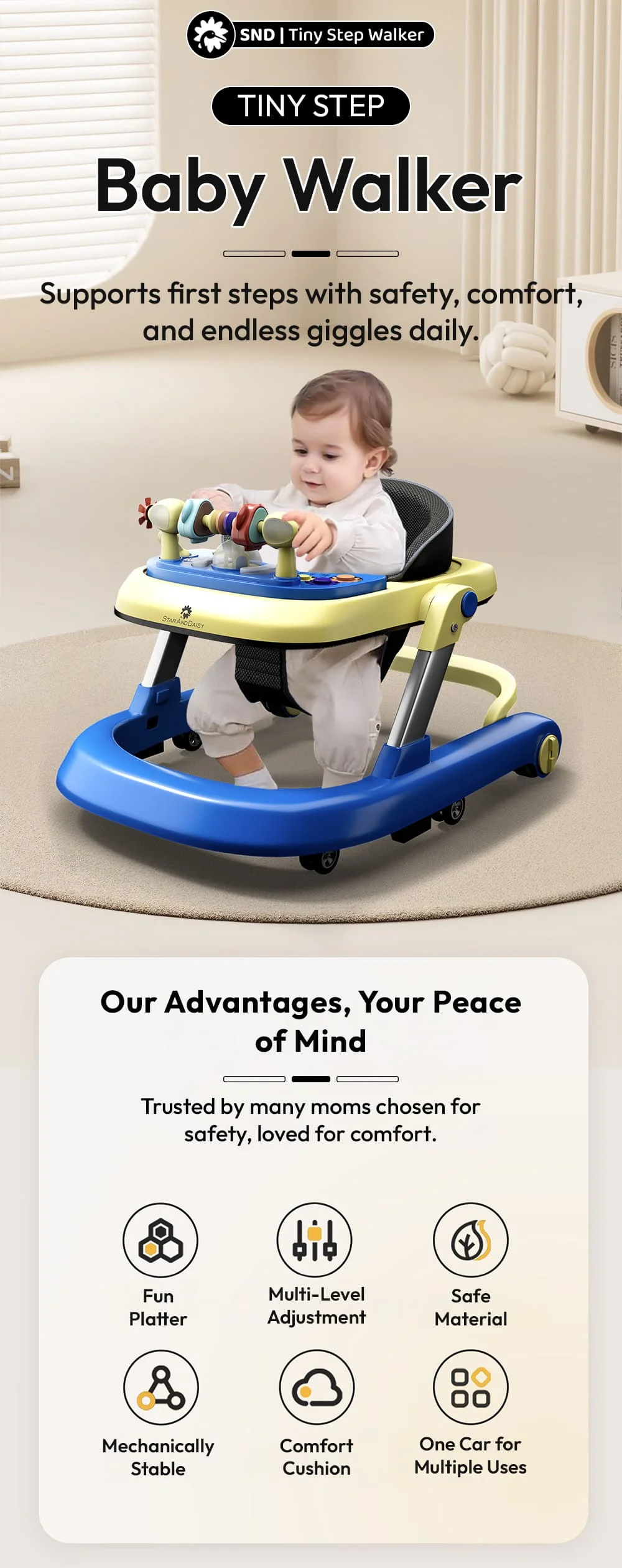Tiny Step Baby Walker