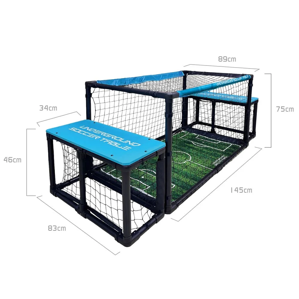 Indoor Football Game with Nets