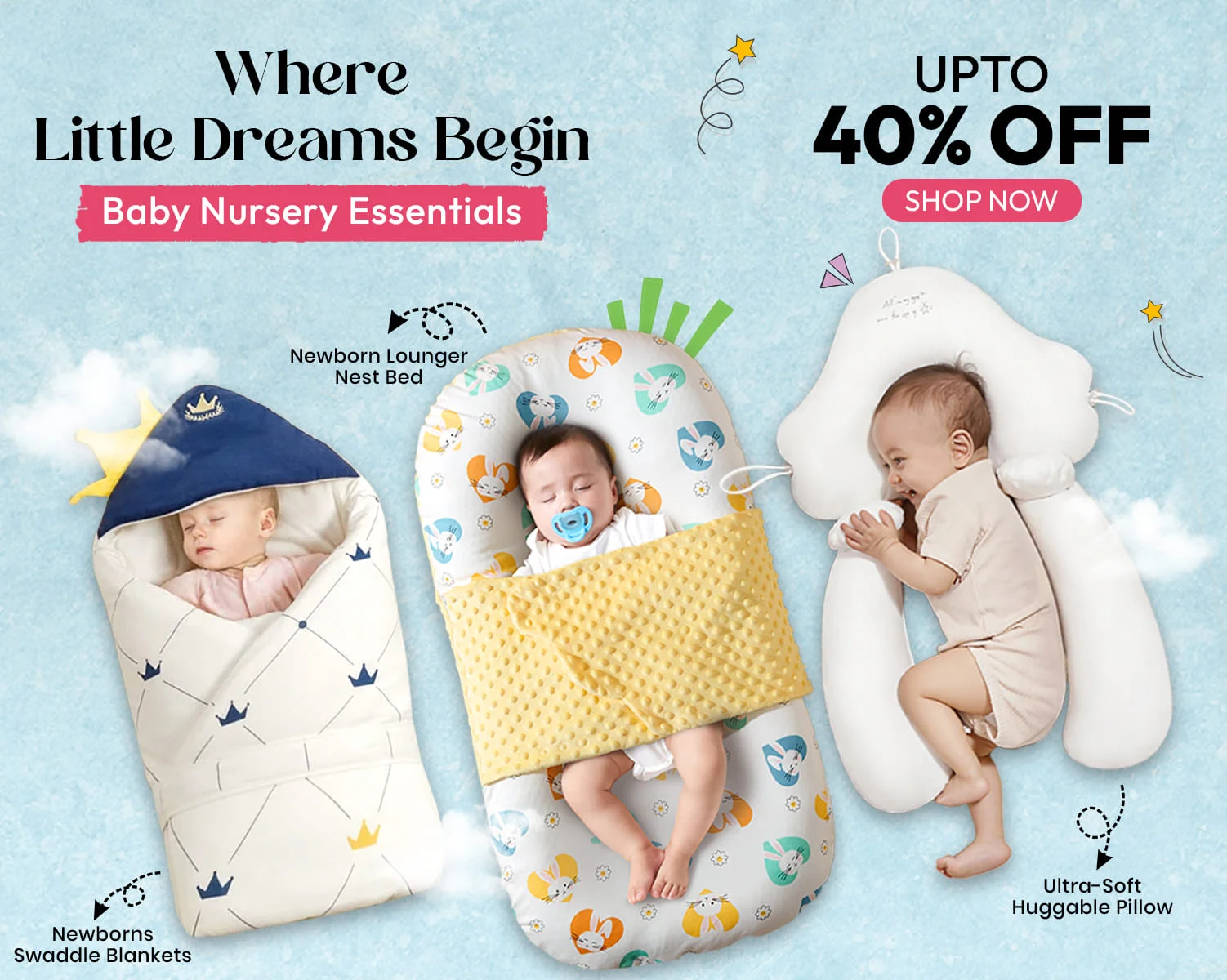 Baby Bedding and Pillows Sets