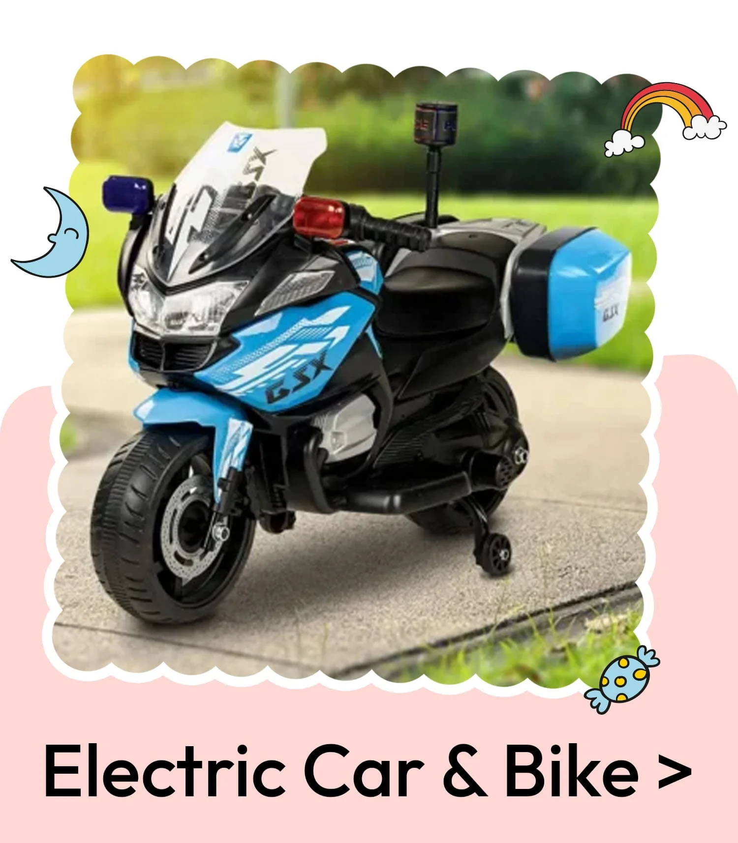 Battery operated Bike Jeep and Cars for Kids
