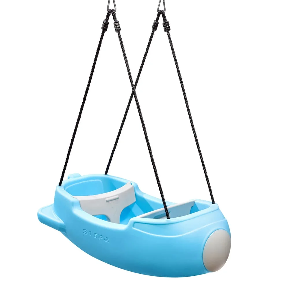 STEP2 Rocket Swing for Two, Outdoor & Indoor Kids Swing Playset, Fun Roleplay Swing for Toddlers