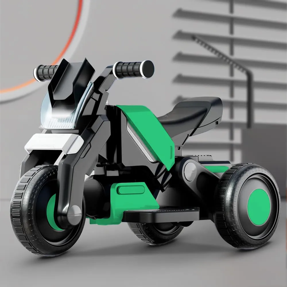 Electric Battery operated kids bike green