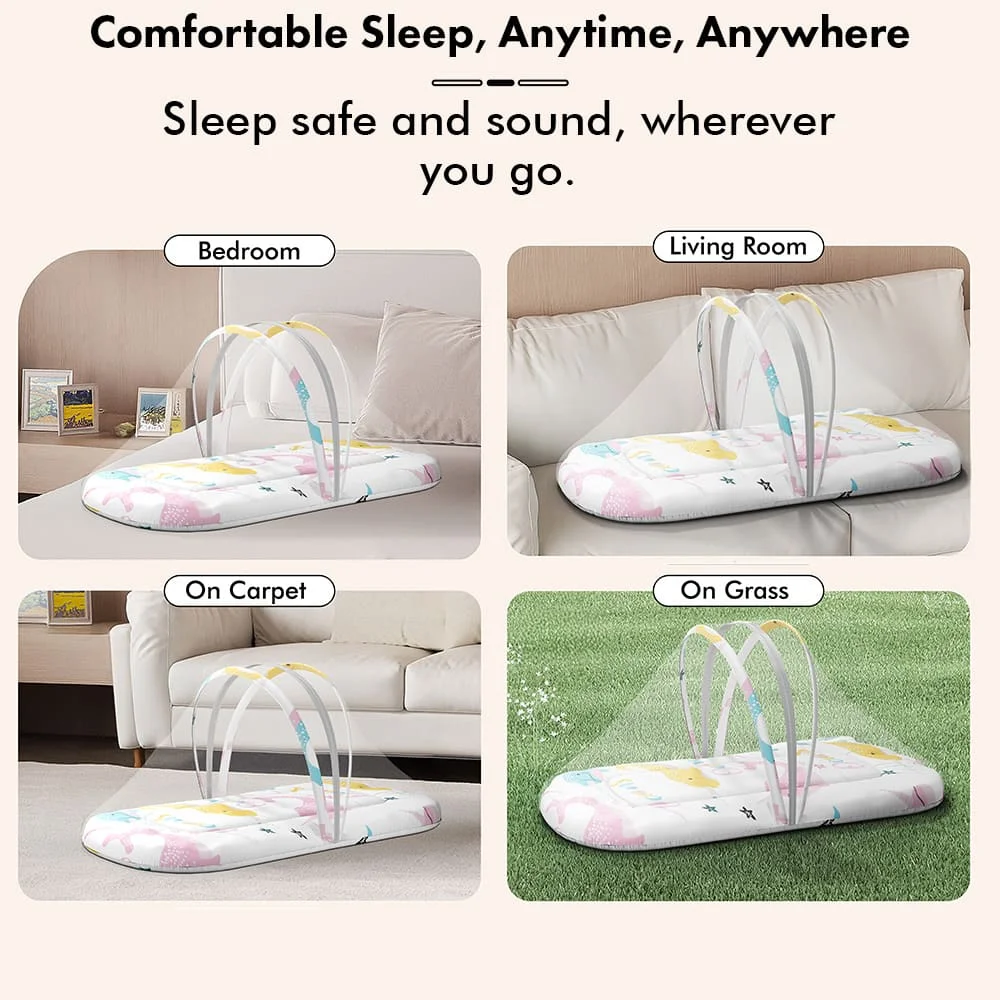bedding set with mosquito net