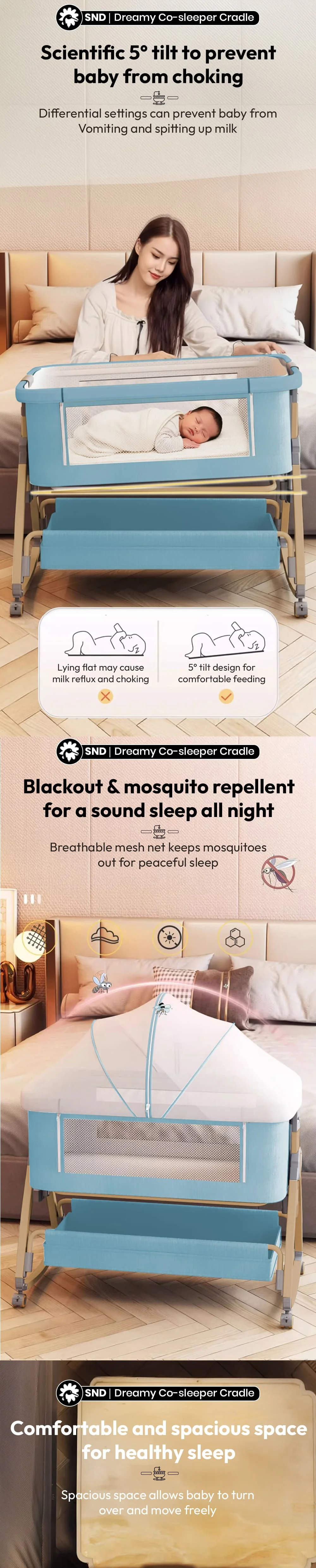 Dreamy Co-Sleeper Cradle Manual