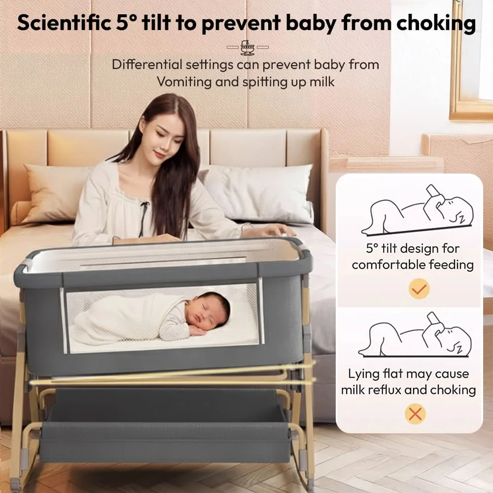 Co-sleeper Cradle Grey