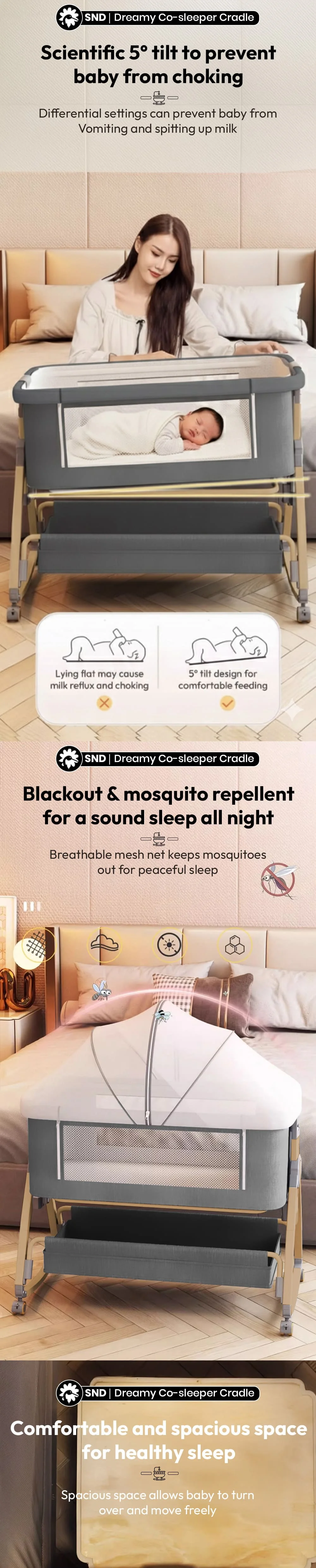 Dreamy Co-sleeper Cradle