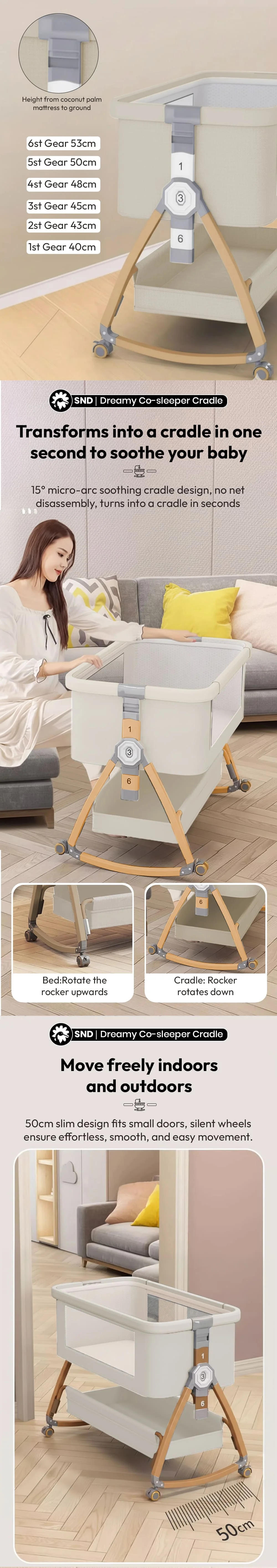 Dreamy Co-sleeper Cradle