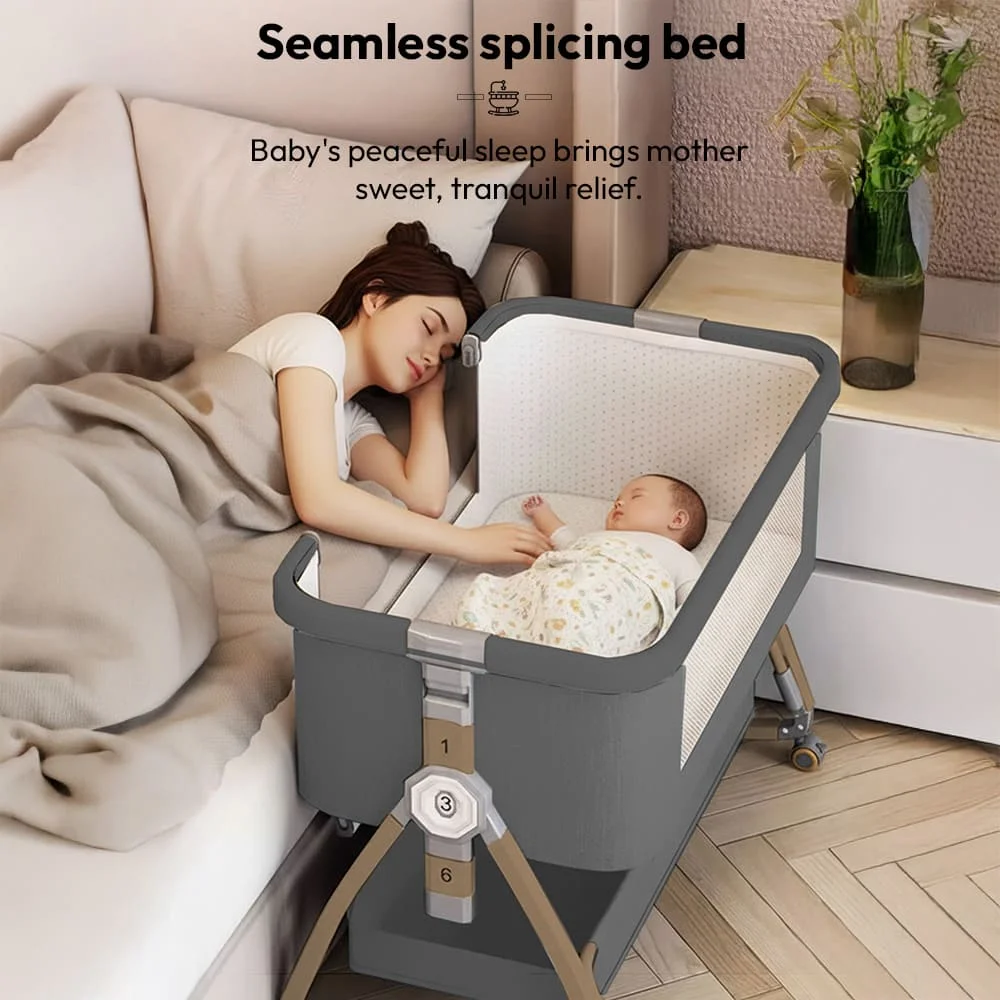 Grey Dreamy Co-sleeper