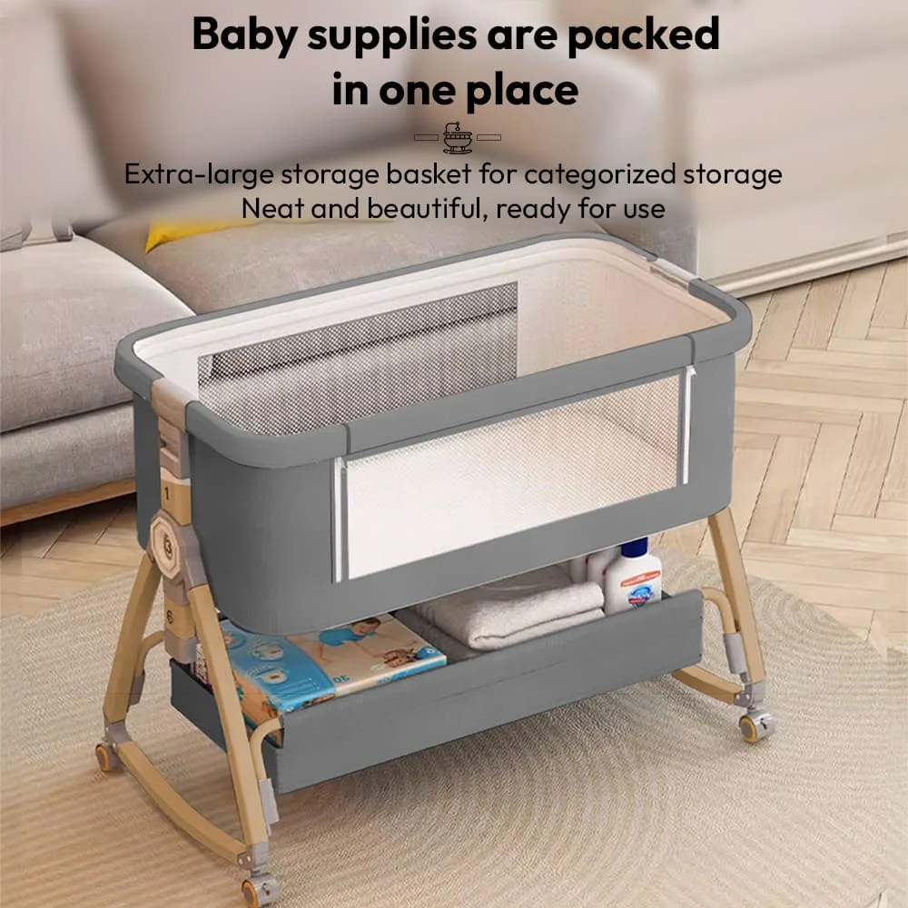 Cradle Co-sleeper Dreamy Grey