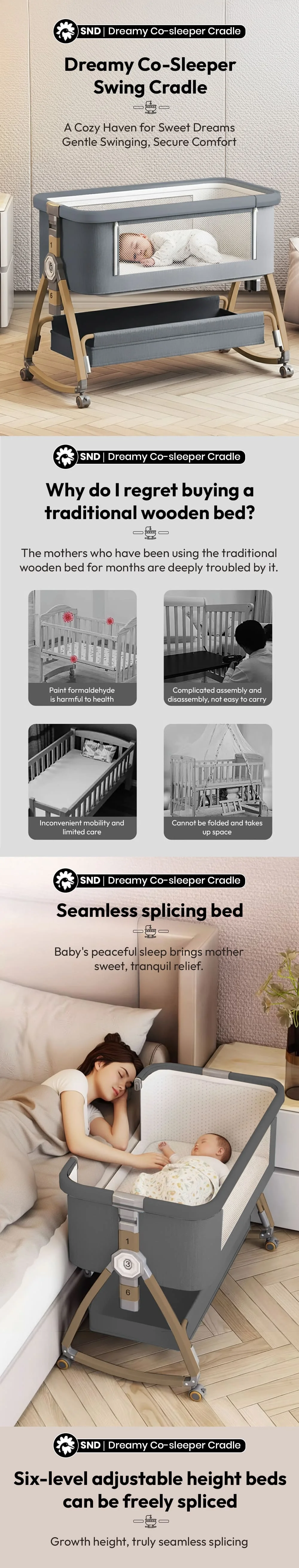 Dreamy Co-sleeper Cradle