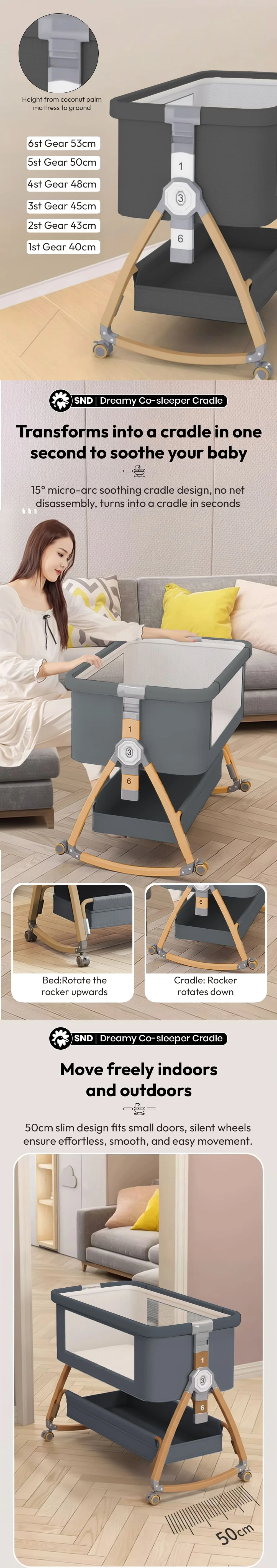 Dreamy Co-sleeper Cradle