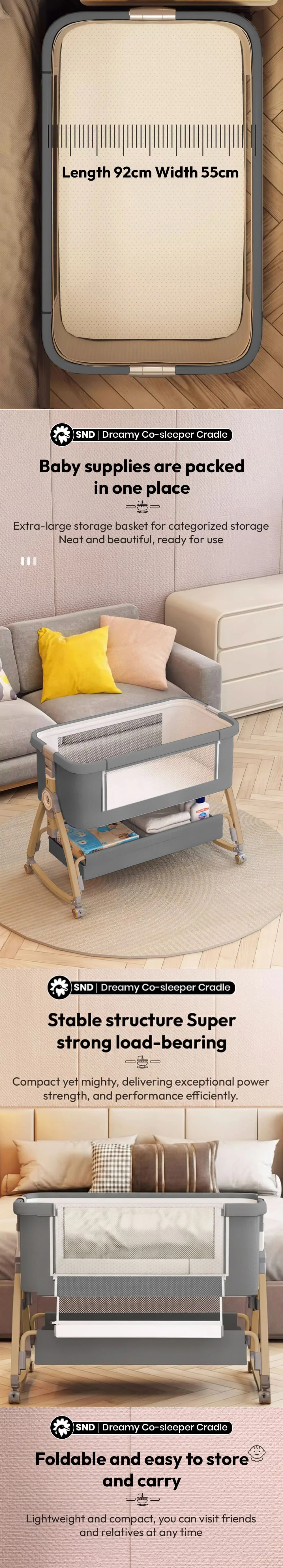 Dreamy Co-sleeper Cradle