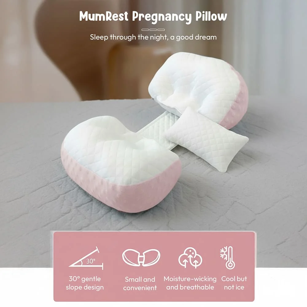 mumrest pregnancy pillow pink