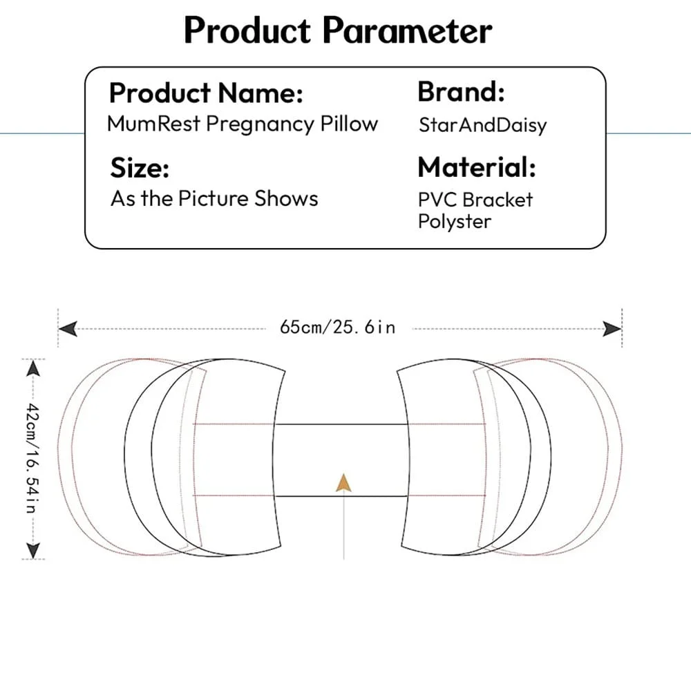 mumrest pregnancy pilloe yellow