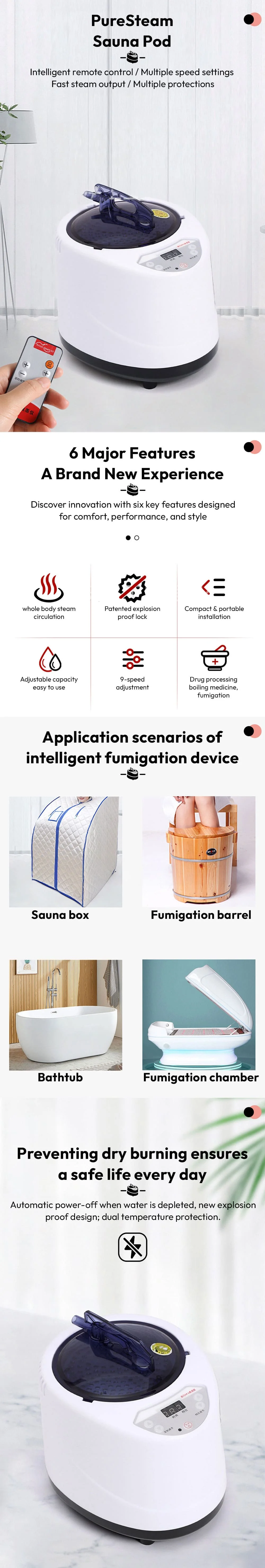 PureSteam Sauna Pod