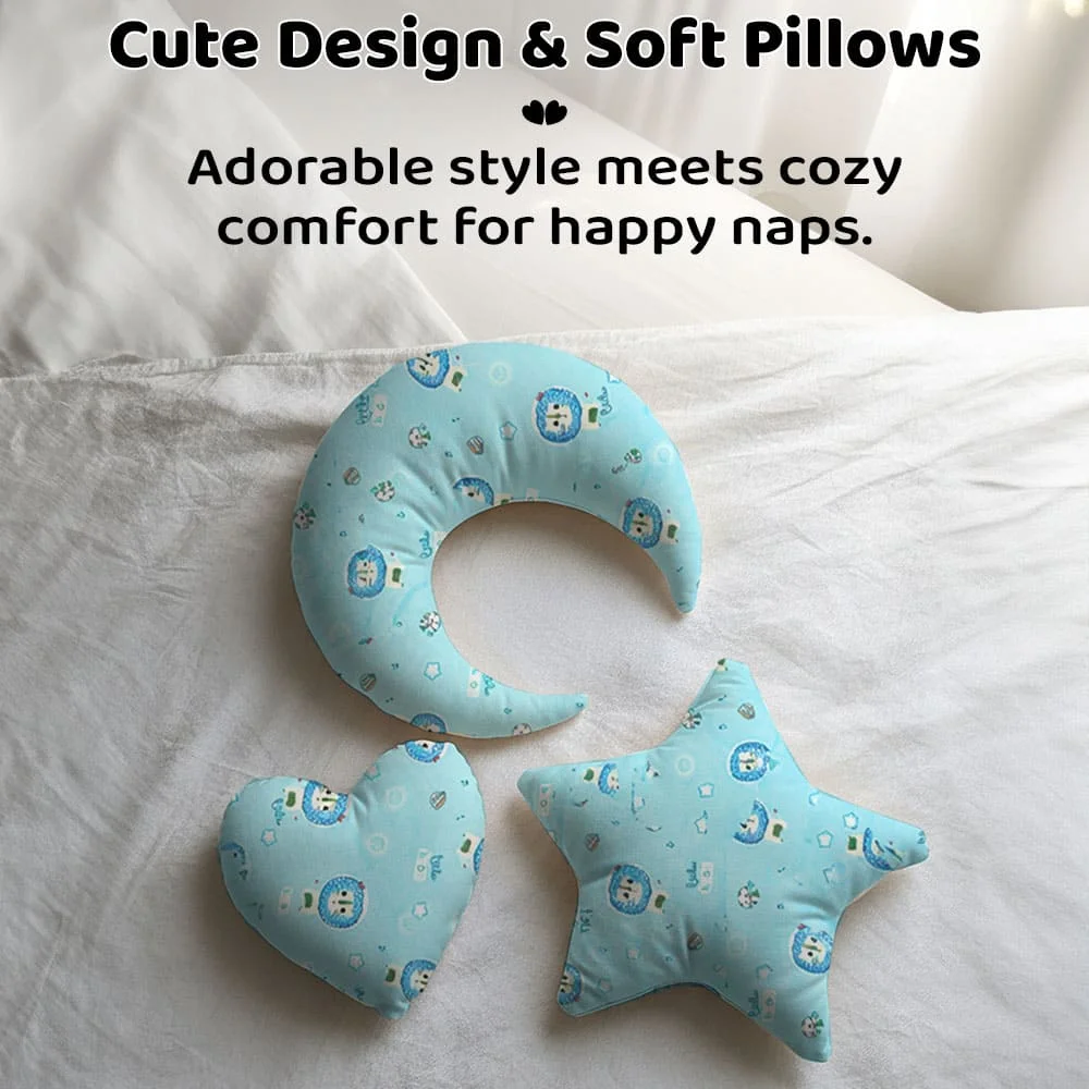 baby bed round blue